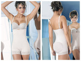 Ann Chery 4013 Body gainant en latex Shirly sans bretelles Couleur Beige